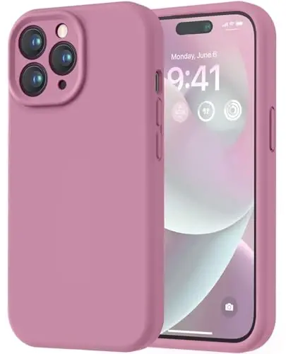 LOVE 3000 Designed for iPhone 14 Pro Case, Premium Silicone with [Soft Anti-Scratch Microfiber Lining] Shockproof Protective Phone Case for Men Women Girls 6.1