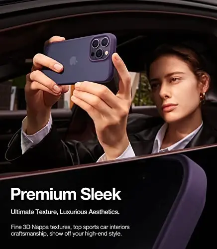 TORRAS Shockproof Designed for iPhone 14 Pro Case, [Military-Grade Drop Tested] Translucent Matte Hard Back with Silicone Slim Protective Anti-Fingerprint Anti-Scratch Phone Case Guardian 2022, Purple - 5