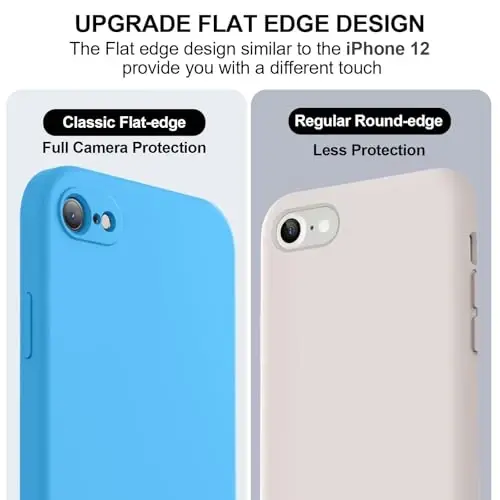 Vooii Compatible with iPhone 14 Pro Case, Liquid Silicone Upgrade [Camera Protection] [Soft Anti-Scratch Microfiber Lining] Shockproof Phone Case for iPhone 14 Pro 6.1 inch - Blue - 3