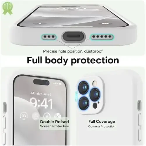 LOVE 3000 Designed for iPhone 14 Pro Max Case, Premium Silicone with [Soft Anti-Scratch Microfiber Lining] Shockproof Protective Phone Case for Men Women Girls 6.7