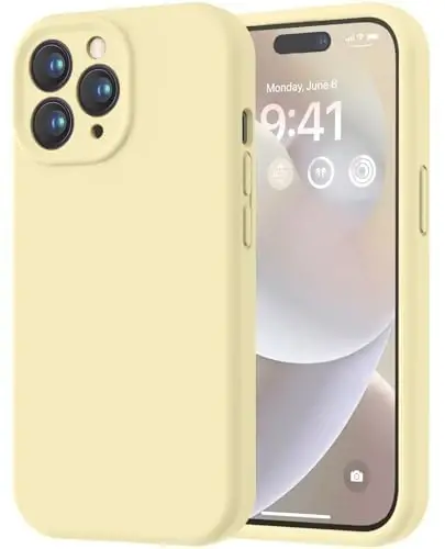 LOVE 3000 Designed for iPhone 14 Pro Max Case, Premium Silicone with [Soft Anti-Scratch Microfiber Lining] Shockproof Protective Phone Case for Men Women Girls 6.7