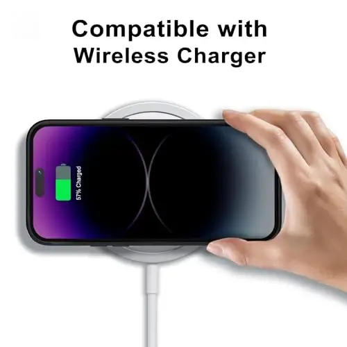 LoeoeL for iPhone 14 Pro Max Case Clear, Transparent Hybrid 14 Pro Max Phone Case [Hard Plastic & Soft Silicone Bumper] Acrylic Non Yellowing Thin Slim Protective Cover for Women, Black - 7