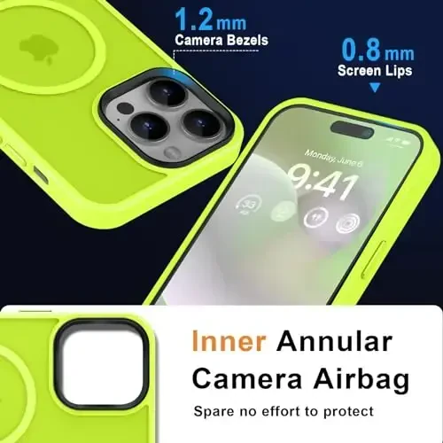 MOCCA Strong Magnetic for iPhone 14 Pro Max Case [Compatible with Magsafe] [10FT Military Grade Protective] Translucent Matte Slim Shockproof Case for iPhone 14 Pro Max 6.7