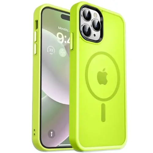 MOCCA Strong Magnetic for iPhone 14 Pro Max Case [Compatible with Magsafe] [10FT Military Grade Protective] Translucent Matte Slim Shockproof Case for iPhone 14 Pro Max 6.7