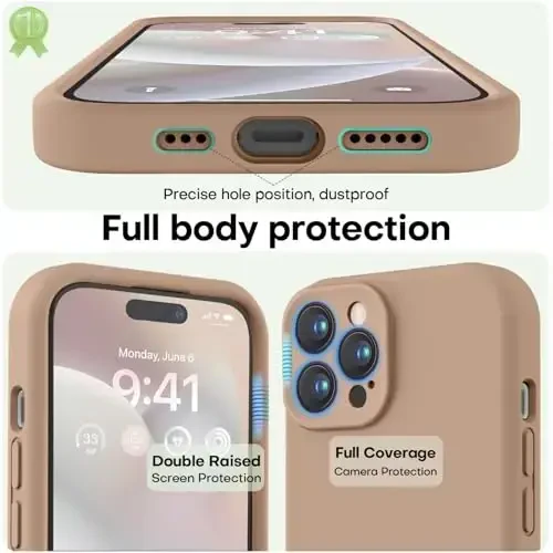 LOVE 3000 Designed for iPhone 14 Pro Max Case, Premium Silicone with [Soft Anti-Scratch Microfiber Lining] Shockproof Protective Phone Case for Men Women Girls 6.7