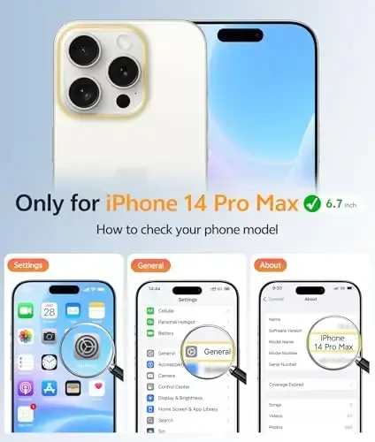 FNTCASE for iPhone 14 Pro Max Case: [Compatible with Magsafe] Translucent Matte Cases with [Full Camera Protection] [Screen Protector] Military Grade Shockproof Protective Phone Cover - Light Blue - 2