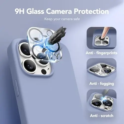 GONEZ for iPhone 14 Pro Max Case Silicone, Compatible with MagSafe, with Screen Protector + Camera Lens Protector, Liquid Silicone Shockproof Protective Phone 14 ProMax Case 6.7