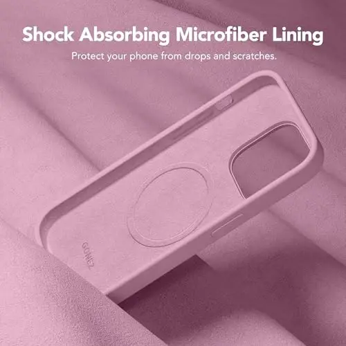 GONEZ for iPhone 14 Pro Max Case Silicone, Compatible with MagSafe, with Screen Protector + Camera Lens Protector, Liquid Silicone Shockproof Protective Phone 14 ProMax Case 6.7