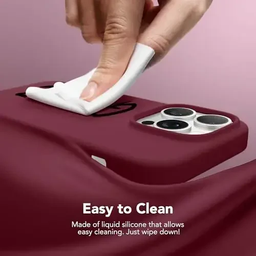 GONEZ for iPhone 14 Pro Max Case Silicone, Compatible with MagSafe, with Screen Protector + Camera Lens Protector, Liquid Silicone Shockproof Protective Phone 14 ProMax Case 6.7