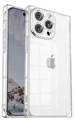 iPhone 14 Pro Max Şeffaf için Tzomsze Kılıfı, Hassas Delikli Kamera Koruması, Yumuşak TPU Koruyucu Darbeye Dayanıklı Kapak 6,7 İnç - Kristal Şeffaf 