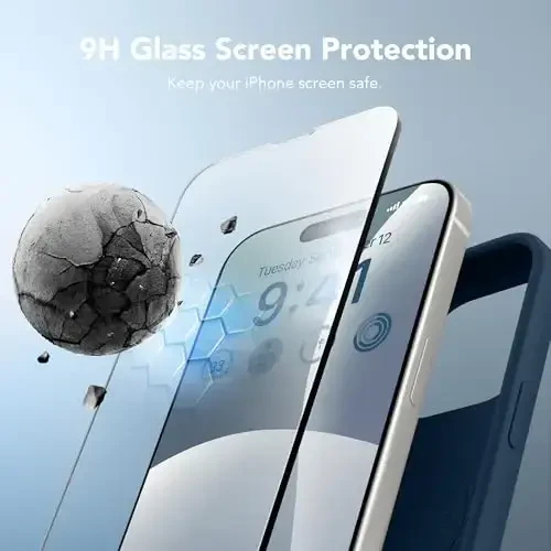 iPhone 14 Pro Max uchun GONEZ silikonli g‘ilofi, MagSafe bilan mos, ekran himoyachisi + kamera linzalari himoyachisi bilan, suyuq silikon zarbga chidamli himoya telefoni 14 ProMax g‘ilofi 6,7