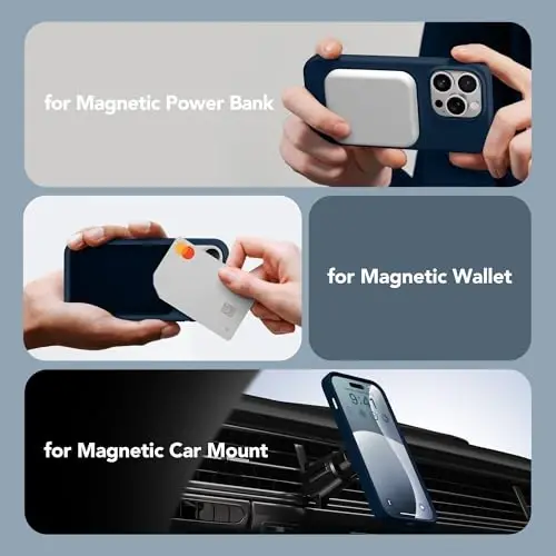 iPhone 14 Pro Max uchun GONEZ silikonli g‘ilofi, MagSafe bilan mos, ekran himoyachisi + kamera linzalari himoyachisi bilan, suyuq silikon zarbga chidamli himoya telefoni 14 ProMax g‘ilofi 6,7