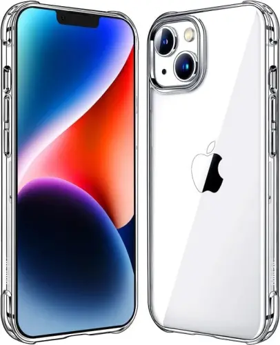 iPhone 14 uchun Mkeke g'ilofi iPhone 13 uchun g'ilof shaffof zarbga chidamli bamperlar iPhone 13/14 telefon g'ilofi 