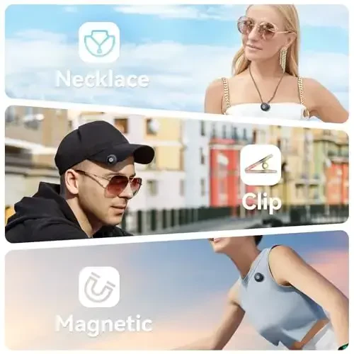 Gamiity Wireless Lavalier Microphone for iPhone 14/13/12, Lightning Mini Lapel Microphone Wireless, Hi-Fi Audio, Noise Cancellation, 35H Battery for Video Recording, Streaming - Sapphire Blue - 3