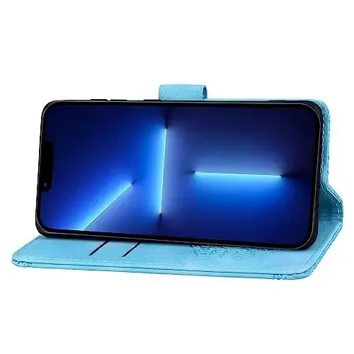 Rosbtib Flip Case for iPhone 15 6.1 Inch Cover, Vintage Premium PU Leather Wallet Phone Case with Mandala Embossed Design Cover for iPhone 15 6.1