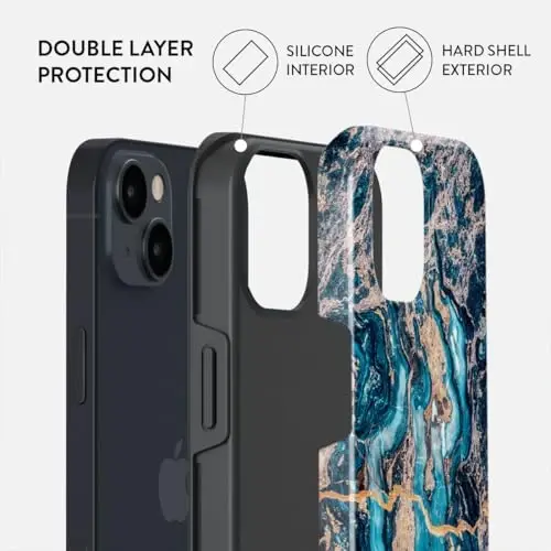 iPhone 15 için BURGA Telefon Kılıfı - Sevimli, Trend, Estetik, Desenli Telefon Kapağı, Sert Kabuk Koruma - Kadınlar ve Erkekler için Apple iPhone 15 Kılıfına uyar - 2