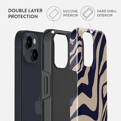iPhone 15 için BURGA Telefon Kılıfı - Şirin, Moda, Estetik, Desenli Telefon Kapağı, Sert Kabuk Koruma - Kadınlar ve Erkekler için Apple iPhone 15 Kılıfına uyar - 2