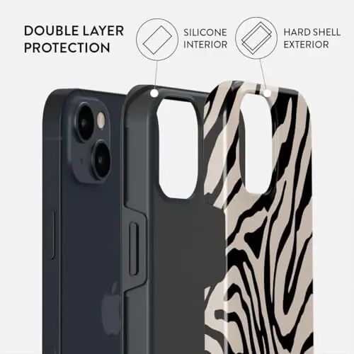 iPhone 15 için BURGA Telefon Kılıfı - Şirin, Modaya Uygun, Estetik, Desenli Telefon Kılıfı, Sert Kabuk Koruması - Kadınlar ve Erkekler için Apple iPhone 15 Kılıfına uygundur - 2