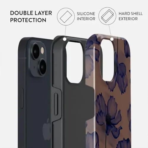 BURGA Phone Case for iPhone 15 - Cute, Trendy, Aesthetic, Pattern Phone Cover, Hard Shell Protection - fits Apple iPhone 15 Case for Women and Men - 2