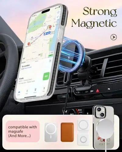 Lotadilo for iPhone 15 Case for Women - Girls Kawaii Design Compatible with Magsafe Magnetic Ring Holder Stand Mushroom Frog Phone Covers Aesthetic Girly TPU Funda for 15 - 5