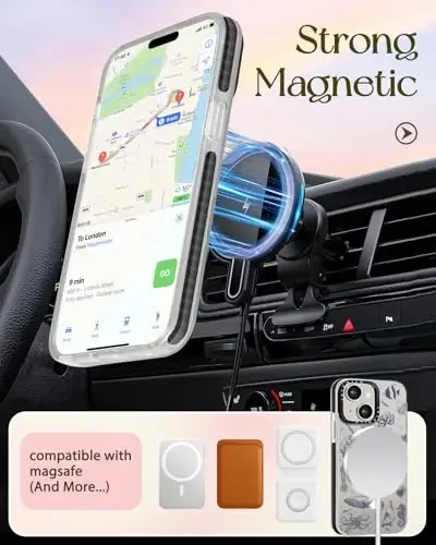 Lotadilo for iPhone 15 Case for Women - Girls Kawaii Design Compatible with Magsafe Magnetic Ring Holder Stand Sea Fish Phone Covers Aesthetic Girly TPU Funda for 15 - 5