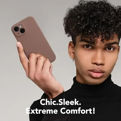 SuydanBox Magnetic for iPhone 15 Case, Compatible with MagSafe, [Screen Protector + Full Camera Protection], Silicone Shockproof Anti-Scratch Protective Phone Case for iPhone 15 6.1