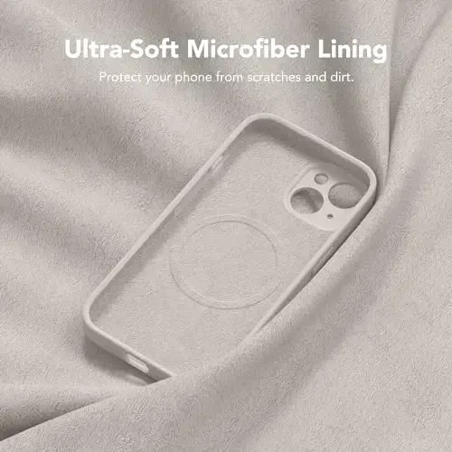 SuydanBox Magnetic for iPhone 15 Case, Compatible with MagSafe, [Screen Protector + Full Camera Protection], Silicone Shockproof Anti-Scratch Protective Phone Case for iPhone 15 6.1