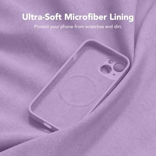 SuydanBox Magnetic for iPhone 15 Case, Compatible with MagSafe, [Screen Protector + Full Camera Protection], Silicone Shockproof Anti-Scratch Protective Phone Case for iPhone 15 6.1