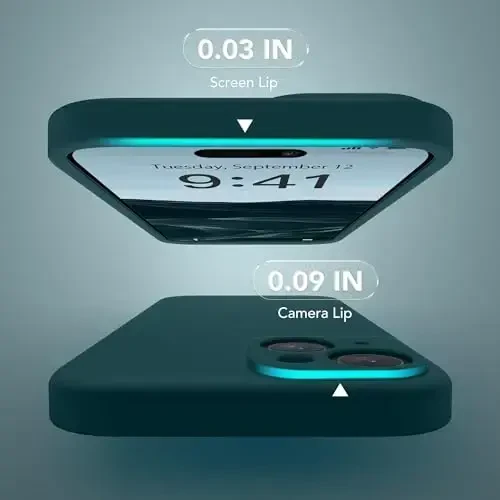 SuydanBox Magnetic for iPhone 15 Case, Compatible with MagSafe, [Screen Protector + Full Camera Protection], Silicone Shockproof Anti-Scratch Protective Phone Case for iPhone 15 6.1