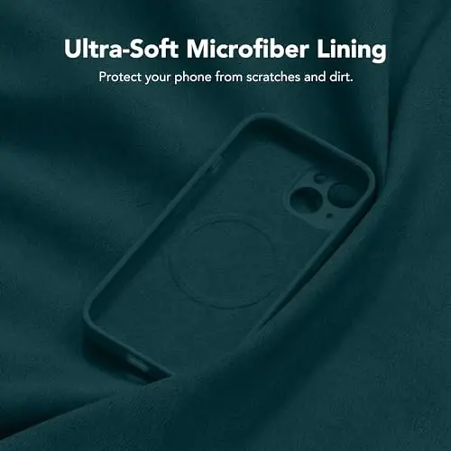 SuydanBox Magnetic for iPhone 15 Case, Compatible with MagSafe, [Screen Protector + Full Camera Protection], Silicone Shockproof Anti-Scratch Protective Phone Case for iPhone 15 6.1