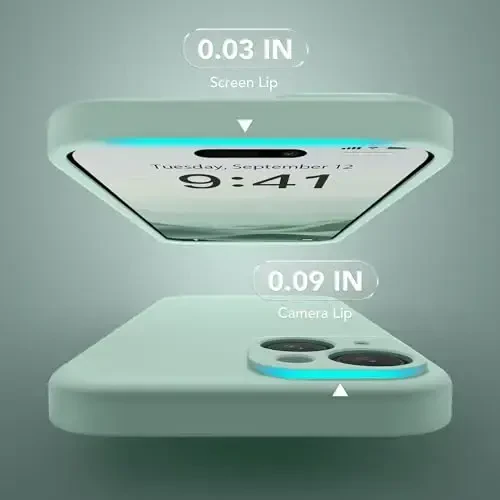 SuydanBox Magnetic for iPhone 15 Case, Compatible with MagSafe, [Screen Protector + Full Camera Protection], Silicone Shockproof Anti-Scratch Protective Phone Case for iPhone 15 6.1