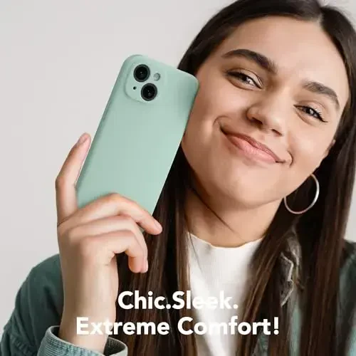 SuydanBox Magnetic for iPhone 15 Case, Compatible with MagSafe, [Screen Protector + Full Camera Protection], Silicone Shockproof Anti-Scratch Protective Phone Case for iPhone 15 6.1