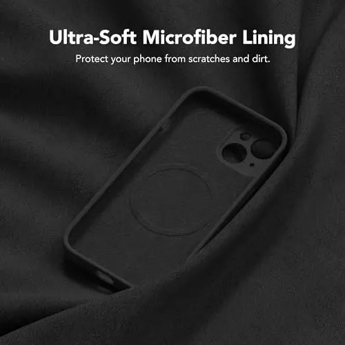 SuydanBox Magnetic for iPhone 15 Case, Compatible with MagSafe, [Screen Protector + Full Camera Protection], Silicone Shockproof Anti-Scratch Protective Phone Case for iPhone 15 6.1