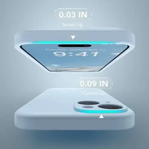 SuydanBox Magnetic for iPhone 15 Case, Compatible with MagSafe, [Screen Protector + Full Camera Protection], Silicone Shockproof Anti-Scratch Protective Phone Case for iPhone 15 6.1