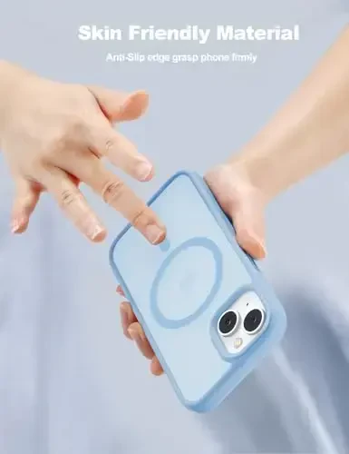 Tigowos for iPhone 15 Magnetic case Fits MagSafe 15FT Drop Resistant Anti-Yellowing Heavy Duty Shockproof Back Cover Fits iPhone 15 Phone Cases 6.1