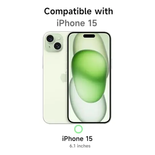 iPhone 15 Kılıfı için LoeoeL Şeffaf, Transparan Hibrit 15 Telefon Kılıfı [Sert Plastik & Yumuşak Silikon Tampon] Akrilik Sararmayan İnce Koruyucu Kadınlar için Kılıf, Açık Pembe - 2
