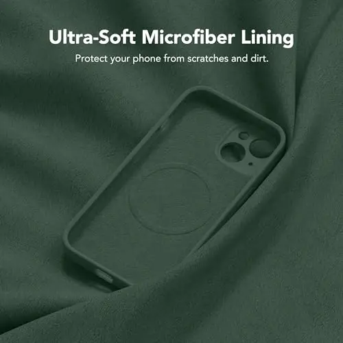 SuydanBox Magnetic for iPhone 15 Case, Compatible with MagSafe, [Screen Protector + Full Camera Protection], Silicone Shockproof Anti-Scratch Protective Phone Case for iPhone 15 6.1