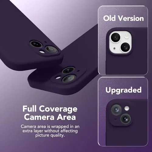 SuydanBox Magnetic for iPhone 15 Case, Compatible with MagSafe, [Screen Protector + Full Camera Protection], Silicone Shockproof Anti-Scratch Protective Phone Case for iPhone 15 6.1