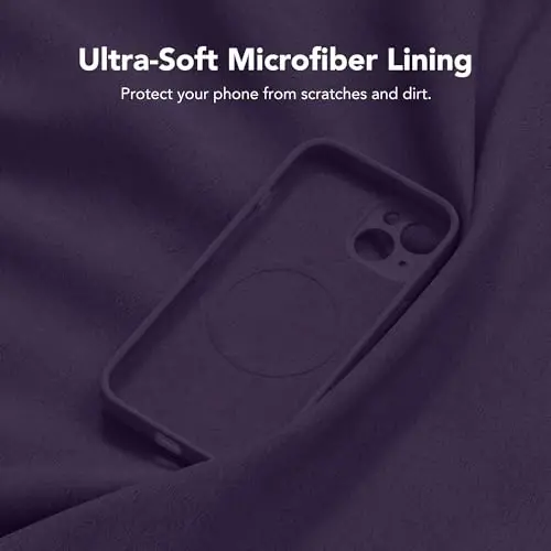 SuydanBox Magnetic for iPhone 15 Case, Compatible with MagSafe, [Screen Protector + Full Camera Protection], Silicone Shockproof Anti-Scratch Protective Phone Case for iPhone 15 6.1