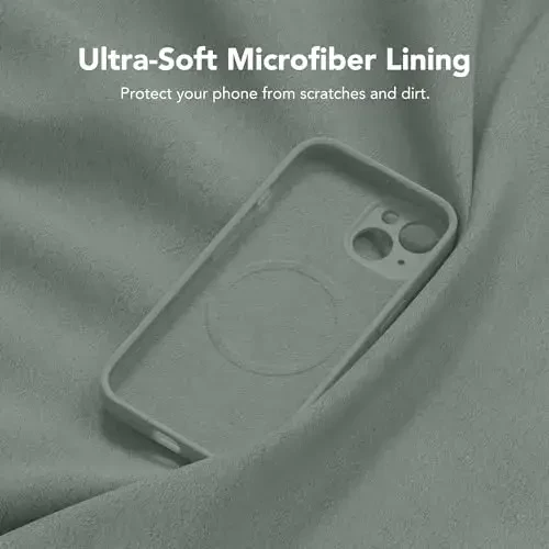 SuydanBox Magnetic for iPhone 15 Case, Compatible with MagSafe, [Screen Protector + Full Camera Protection], Silicone Shockproof Anti-Scratch Protective Phone Case for iPhone 15 6.1