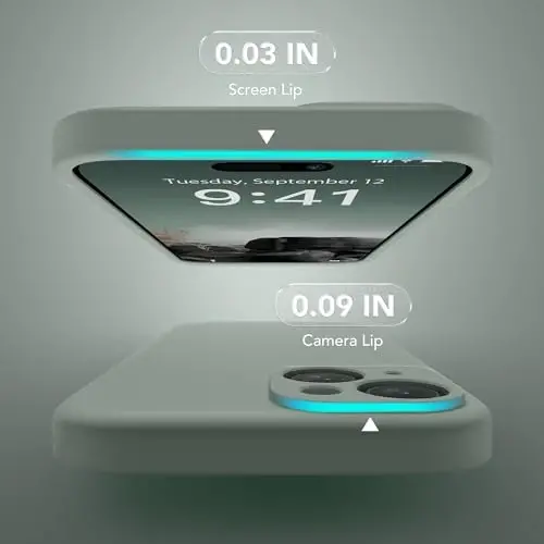 SuydanBox Magnetic for iPhone 15 Case, Compatible with MagSafe, [Screen Protector + Full Camera Protection], Silicone Shockproof Anti-Scratch Protective Phone Case for iPhone 15 6.1