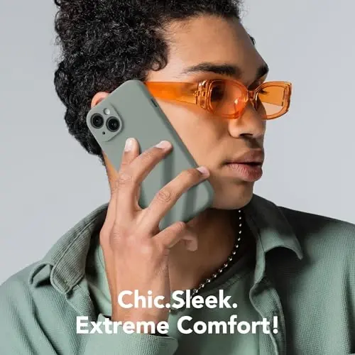 SuydanBox Magnetic for iPhone 15 Case, Compatible with MagSafe, [Screen Protector + Full Camera Protection], Silicone Shockproof Anti-Scratch Protective Phone Case for iPhone 15 6.1