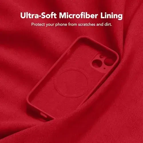 SuydanBox Magnetic for iPhone 15 Case, Compatible with MagSafe, [Screen Protector + Full Camera Protection], Silicone Shockproof Anti-Scratch Protective Phone Case for iPhone 15 6.1