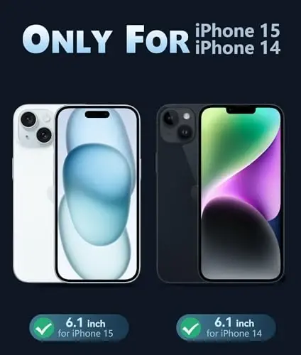 FNTCASE for iPhone 15 Case Clear: iPhone 14/13 Case Phone Cases Compatible with Magsafe Slim Anti Yellowing Military Grade Drop Protection Rugged Protective Transparent Cell Phone Cover (B-Clear) - 2