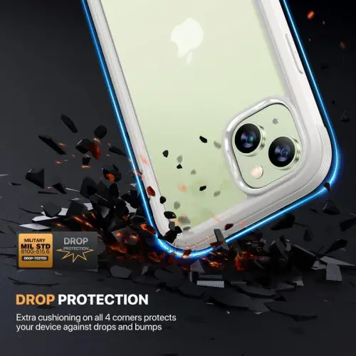 Diaclara Designed for iPhone 15 Plus Case 6.7 Inch, Full Body Rugged Case with Built-in Touch Sensitive Anti-Scratch Screen Protector + Glass Camera Lens Protector for iPhone 15 Plus, White - DIACLARA (1)