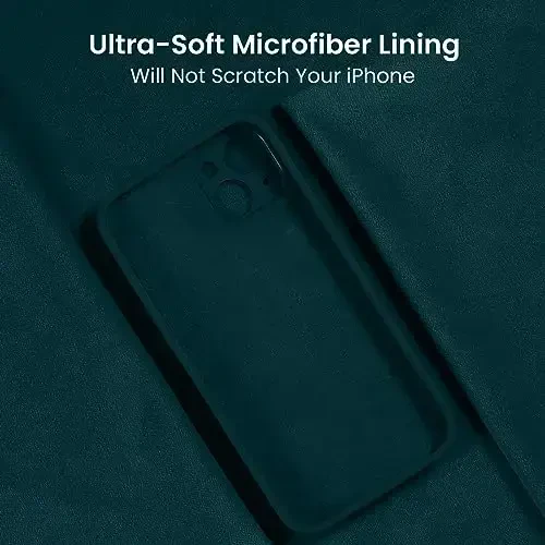 FireNova Designed for iPhone 15 Plus Case, Silicone [Camera Protection] Case with [2 Screen Protectors], Soft Anti-Scratch Microfiber Lining Inside, 6.7 inch, Teal - 5