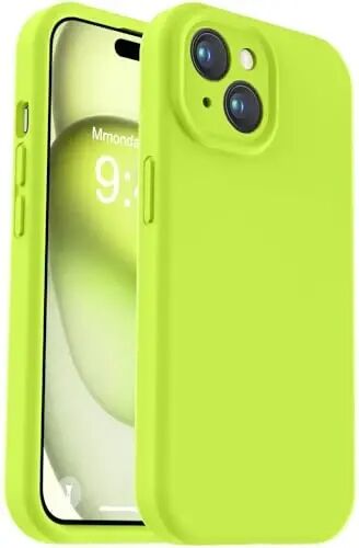 iPhone 15 Plus Kılıfı ile Uyumlu Vooii, Sıvı Silikon [Gelişmiş Kamera Koruması] [Yumuşak Çizilmez Mikrofiber Astar] Darbeye Dayanıklı Telefon Kılıfı iPhone 15 Plus 6.7
