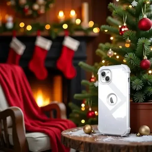 iPhone 15 Plus uchun ekran himoyachisi bilan IDweel g'ilofi, 3 in 1 zarbga chidamli ingichka moslashuvchan gibrid kuchli qattiq kompyuter qopqog'i yumshoq silikon bamperli to'liq korpus (Glitter Grey) - 5