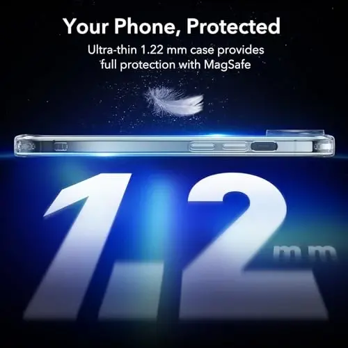 iPhone 15 Plus uchun ESR g‘ilofi, MagSafe bilan mos, harbiy darajadagi himoya, sarg‘ayish va chizilishga qarshi, iPhone 15 Plus uchun magnitli telefon g‘ilofi, Zero Series, shaffof - 2