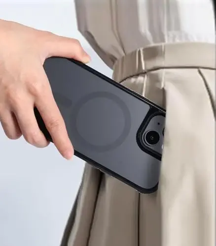iPhone 15 Plus&iPhone 14 Plus için Tigowos Telefon Kılıfı MagSafe'e Uyar 3M Düşmeye Dayanıklı Mat Cilt Dokunuşlu Arka Kapak iPhone 15 Plus&iPhone 14 Plus Kılıfı için，Mat Siyah 
